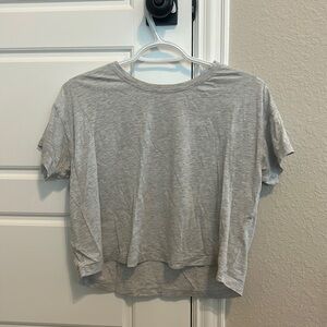 LULU LEMON CROP TEE